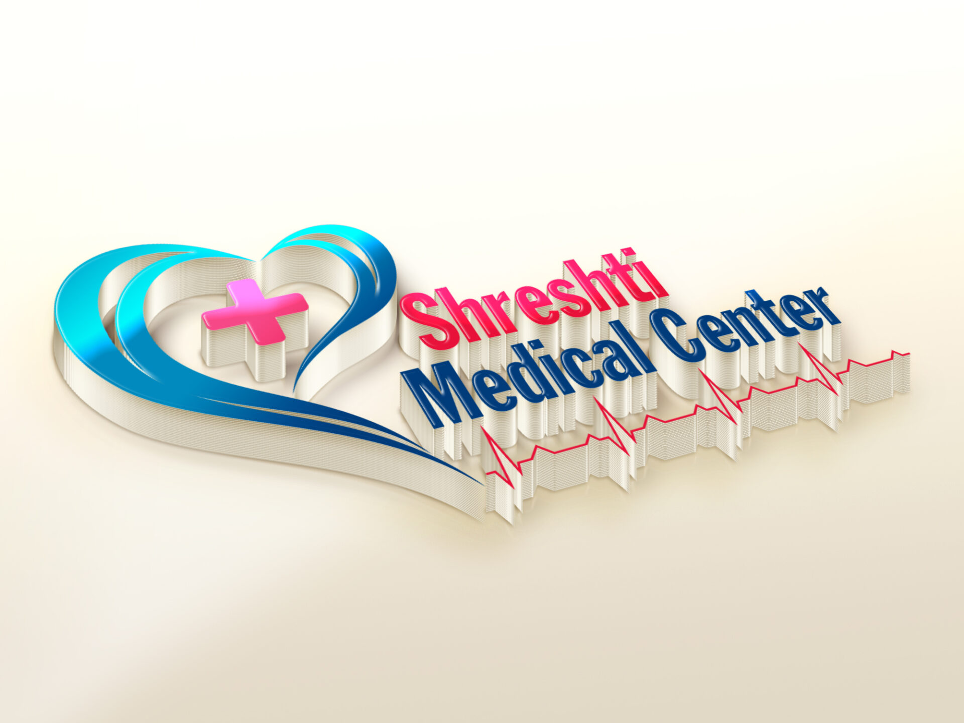 Logo shrishti medical center by digital rinky